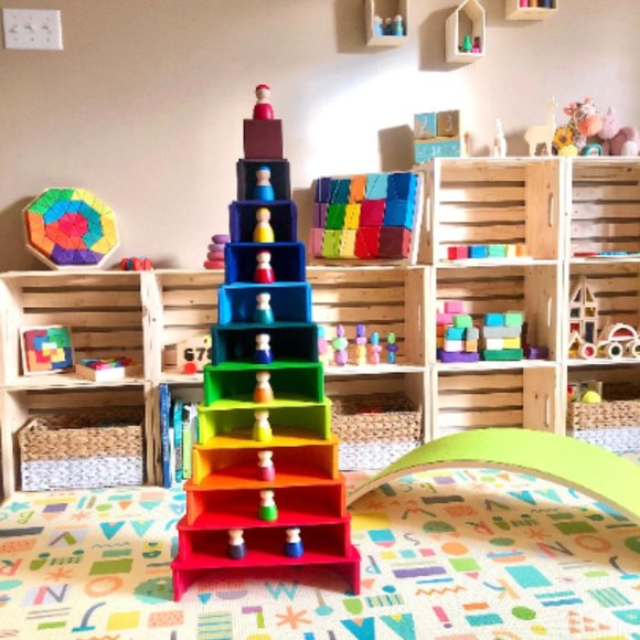 Greenwalnut's Large Rainbow Stacker Bundle, Rainbow Stacker ,Dolls , Semi Circle - Picture 11 of 11